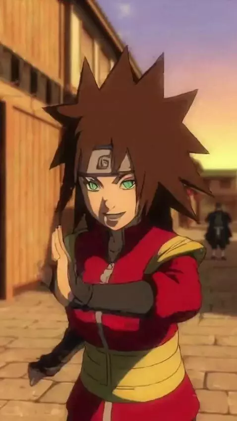 AI Video from prompt: Marusya is an anime ninja girl with green eyes a