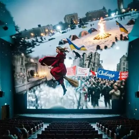 AI Video from prompt: A cinematic, unsettling, surreal collage, styliz