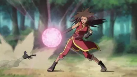 AI Video from prompt: Marusya is an anime ninja girl with green eyes a