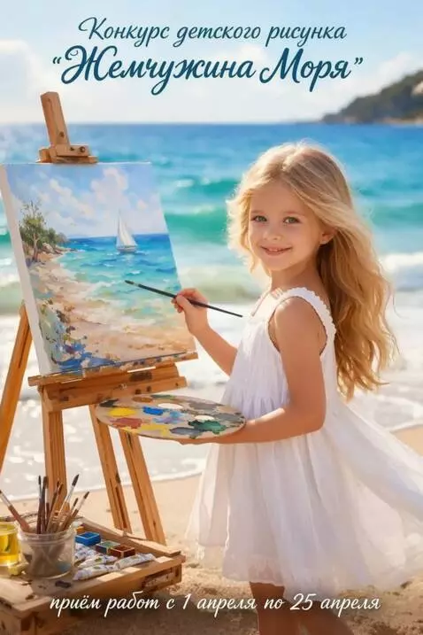 AI Video from prompt: The girl smiles. A light wind blows the girl's h