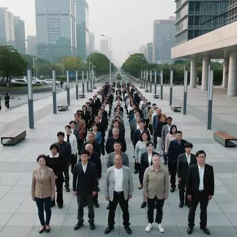 AI Video from prompt: generate a video of a thousand Chinese people st