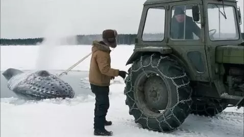 AI Video from prompt: Viral video, Russia, winter, somewhere far from 