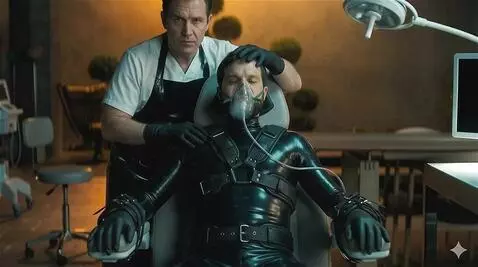 AI Video from prompt: I want the guy who is sat down taking  short dee