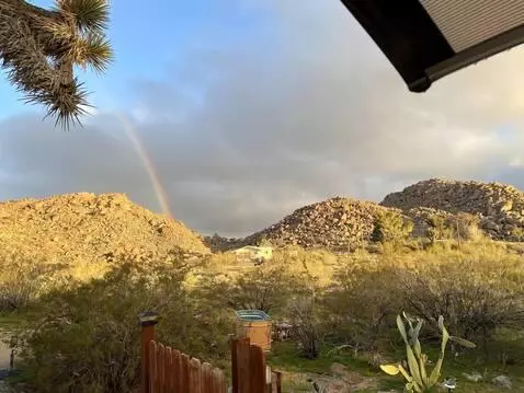 AI Video from prompt: the camera pans across the beautiful landscape