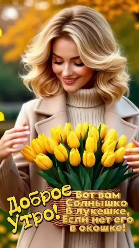 AI Video from prompt: She walks, smiles and holds out her hands with f