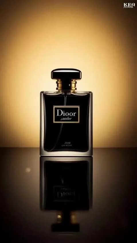 AI Video from prompt: Luxury Dior J’adore perfume bottle on a glossy b