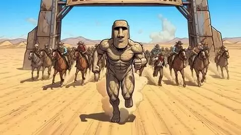 AI Video from prompt: (intro, sound of wind and hooves)  Day 1.  You o