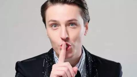 AI Video from prompt: Vitas shushing you shhh