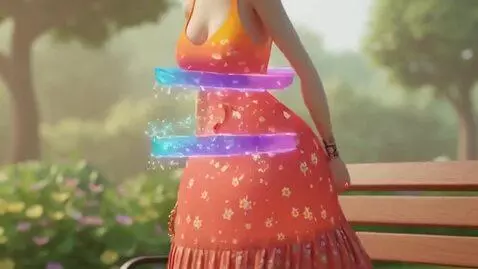 AI Video from prompt: Woman breasts expansion