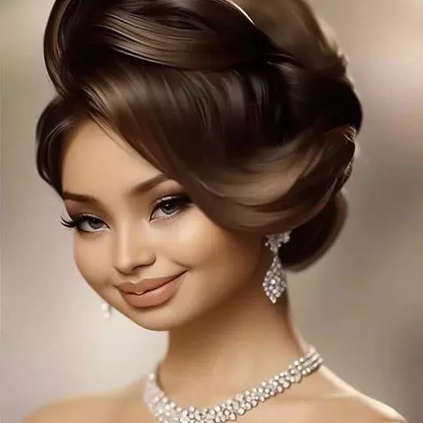 AI Video from prompt: A woman poses from various angles, quickly chang