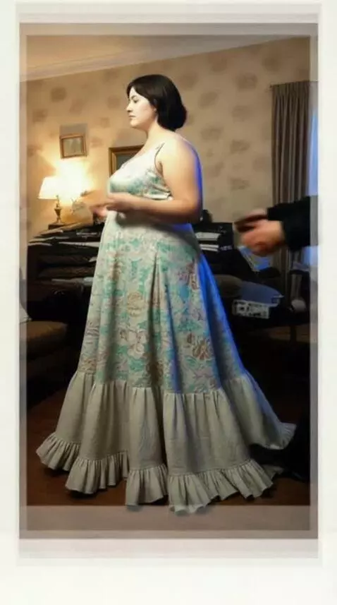 AI Video from prompt: A vampire uncle came up behind her and helped he