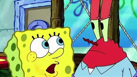 AI Video from prompt: SpongeBob tells Mr. Krabs to order Krabby Pattie