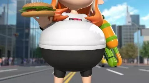 AI Video from prompt: The girl took just a small bite of the burger an