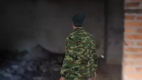 AI Video from prompt: The man in the photo makes a frightened face, tu