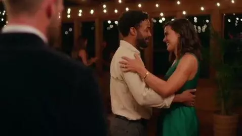 AI Video from prompt: A man dancing with us friends wife and he was lo