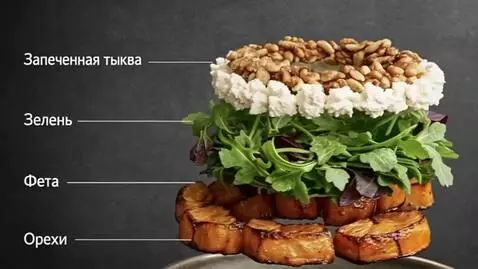 AI Video from prompt: Revive the photo, the layers of the salad should