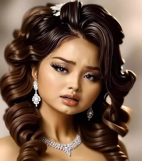 AI Video from prompt: A woman poses from various angles, quickly chang