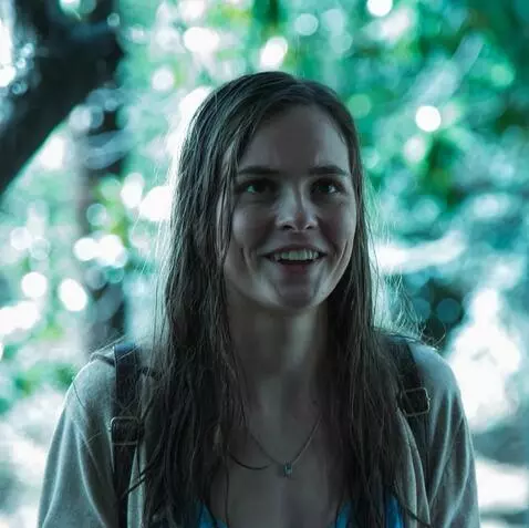 AI Video from prompt: the girl is looking in one direction. her head i