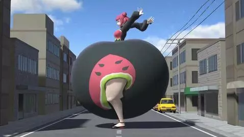 AI Video from prompt: The girl became very angry, growled, and began t