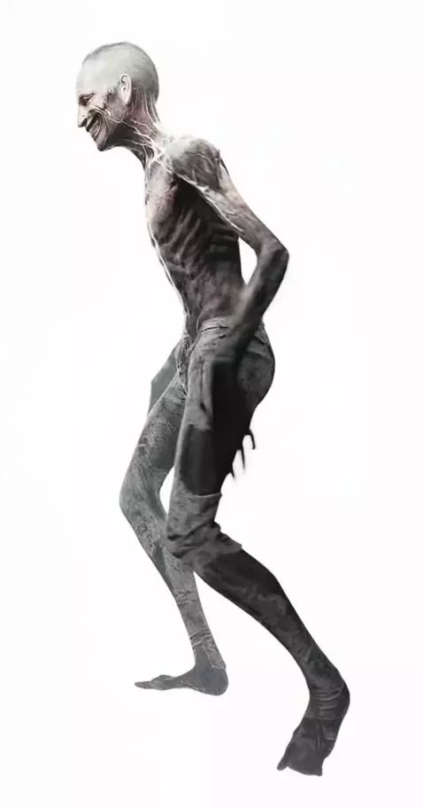 AI Video from prompt: The creature in the photo turns its back on a tr