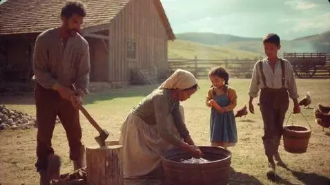 AI Video from prompt: Children growing up, making daily life more comp