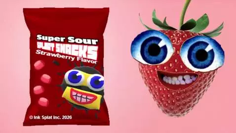 AI Video from prompt: a commercial about the strawberry flavor version