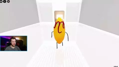 AI Video from prompt: A YouTuber is playing a game. The YouTuber is sp