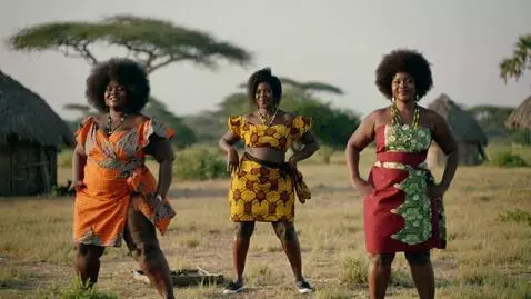 AI Video from prompt: Black African fat women dancing