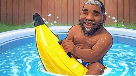 AI Video from prompt: bouncing and splashing in the water