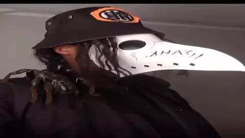 AI Video from prompt: The arachnid on the shoulder of the character cr