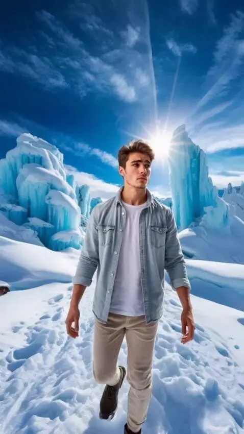 AI Video from prompt: A man with a confused face walks towards the cam