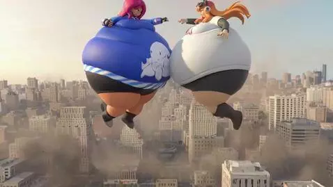 AI Video from prompt: Girls are pretending and playing together like t