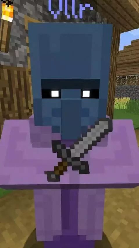 AI Video from prompt: It Cuts to the Nitwit Villager With Void eyes Fa