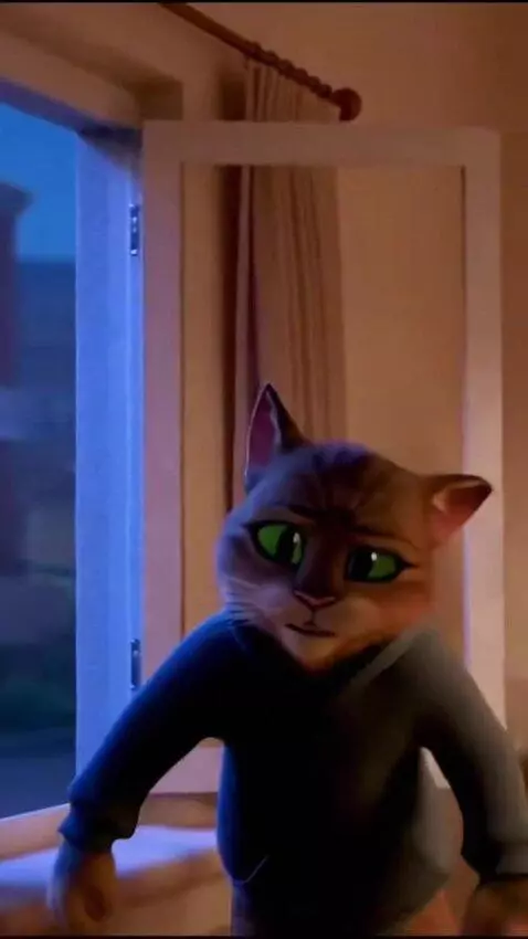 AI Video from prompt: @Fixeye jumping in window and say CYKA MEOWL HEL