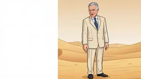 AI Video from prompt: “An elderly man, around 80 years old, kind and w
