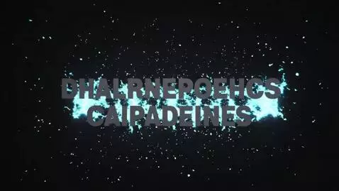 AI Video from prompt: Create a 5-second glitch transition with text “C