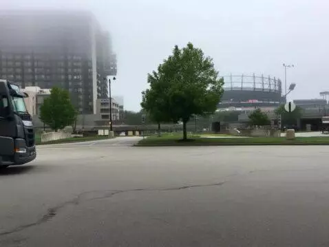 AI Video from prompt: A gray truck with a cylindrical tank attached to