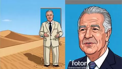 AI Video from prompt: cartoon illustration of the exact same older man