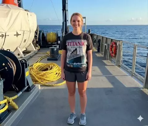 AI Video from prompt: Sarah Oliver speaking about National Titanic Rem