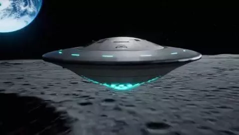 AI Video from prompt: make a video of an alien on the dark side of the