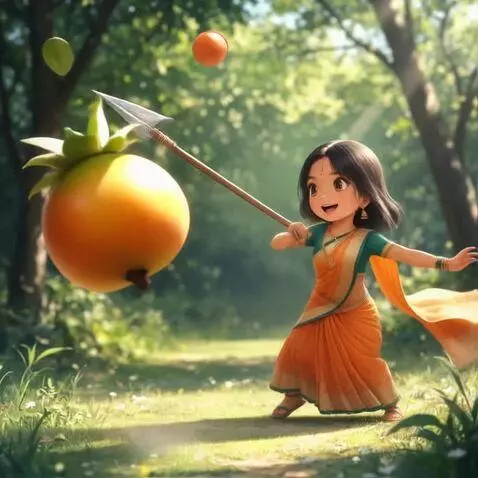 AI Video from prompt: The girl deftly and far (two hundred meters) thr