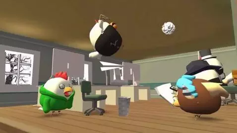 AI Video from prompt: Chickens are in the school in Russia (Chickens d