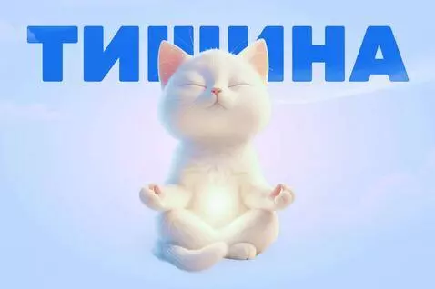 AI Video from prompt: > A serene white cat meditating in a lotus pose,