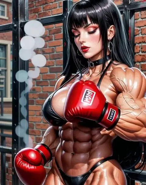 AI Video from prompt: Bodybuilder flexing muscles, massive muscles,  d