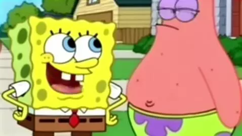 AI Video from prompt: Spongebob chase patrick are running on the highw