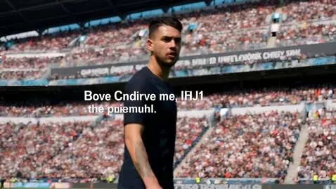 AI Video from prompt: A realistic football match is happening on a ful