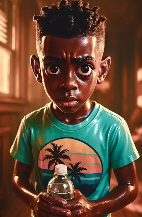 AI Video from prompt: Kid smiles at the camera