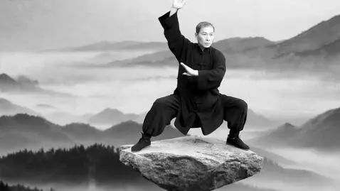 AI Video from prompt: 100 year old Chinese Shaolin monk pratices flowi