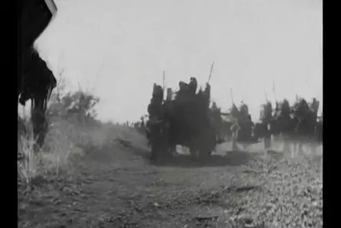 AI Video from prompt: Pov: You're a soldier in 1945