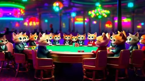 AI Video from prompt: A clowder of tiny kitties wearing dapper suits a
